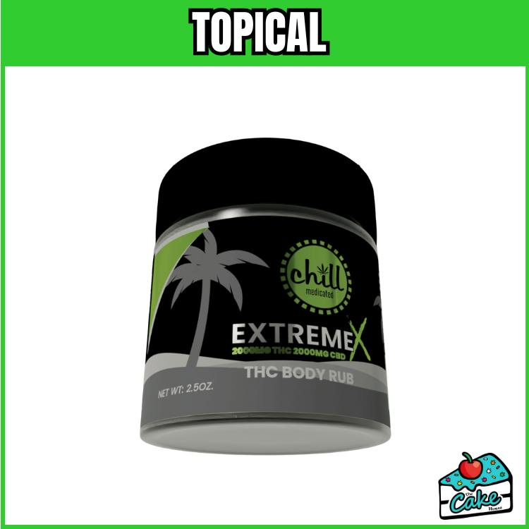 CHILL TOPICALS EXTREME X BODY RUB 4000MG