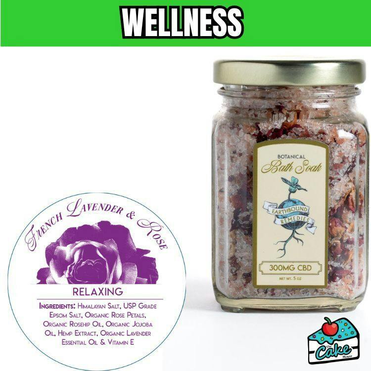 EarthBound - 300mg French Lavender & Rose bath soak