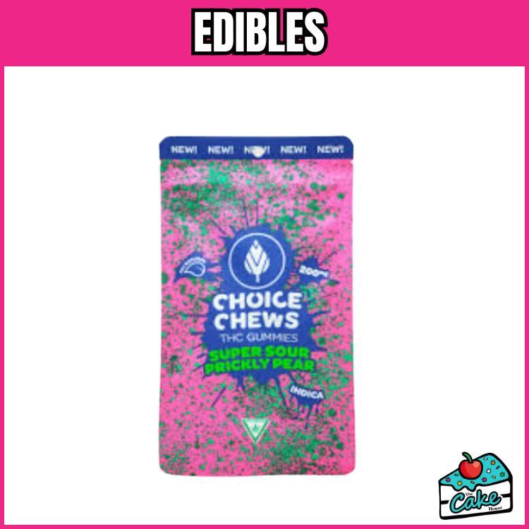 Choice 200mg Gummies - Super Sour Prickly Pear