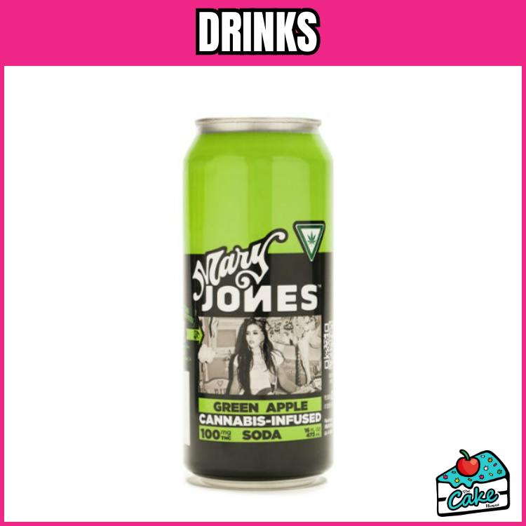 Mary Jones | 100mg Infused Soda | Green Apple