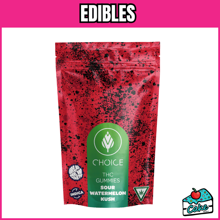 CHOICE 200MG GUMMIES 10 PACK- SUPER SOUR WATERMELON KUSH