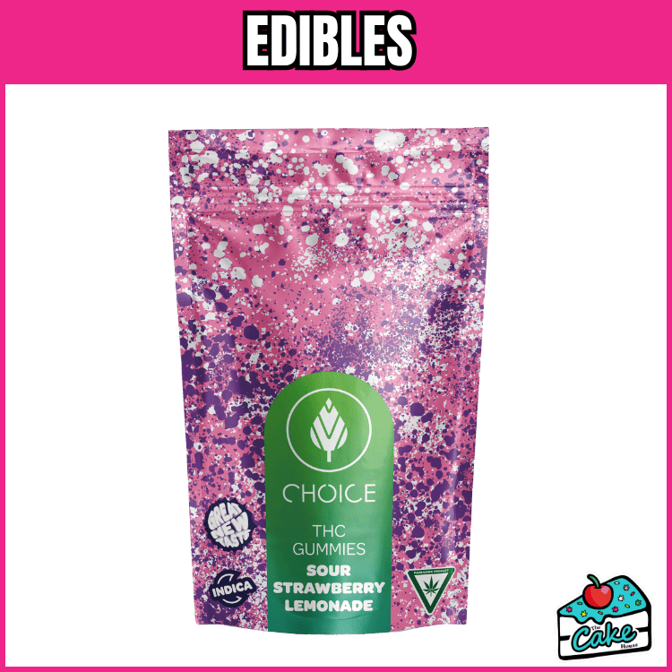 CHOICE 200MG GUMMIES - SUPER SOUR STRAWBERRY LEMONADE