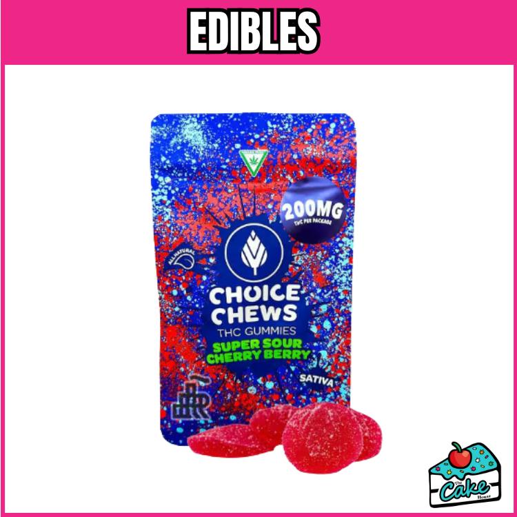 CHOICE 200MG GUMMIES - SOUR CHERRY BERRY