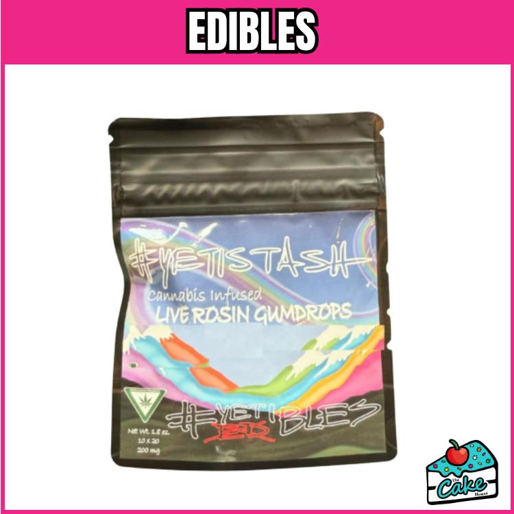 Yetistash 200mg Rosin Gum Drops 10pk - Blood Orange