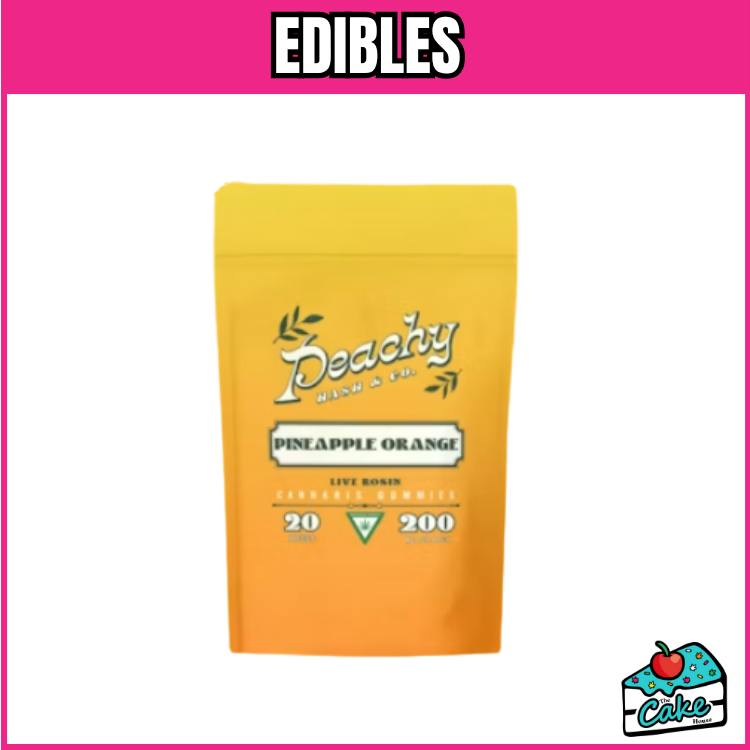 Peachy 200mg Rosin Gummies - Pineapple Orange