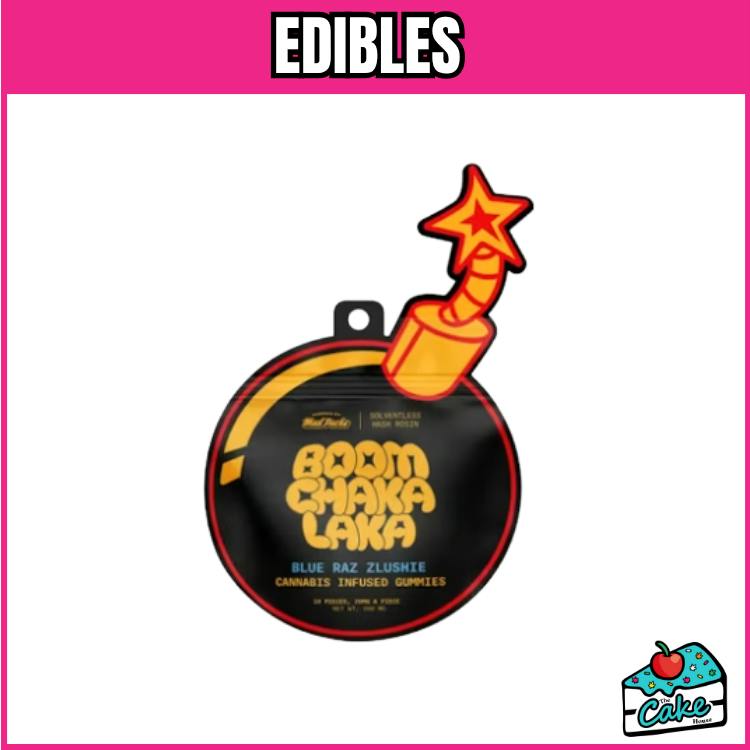 Boom Chaka Lacka 200mg Rosin Gummies - Blue Raz Zlushie