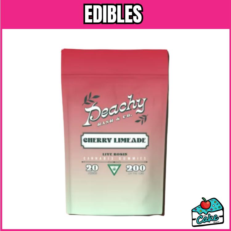 Peachy 200mg Rosin Gummies - Cherry Limeade