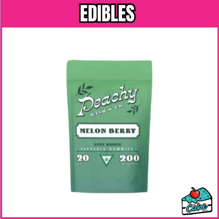 Peachy 200mg Rosin Gummies - Melon Berry