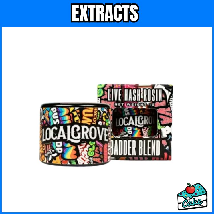 Local Grove 1g Rosin Badder Blend - Juicee J + Rainbow Guava