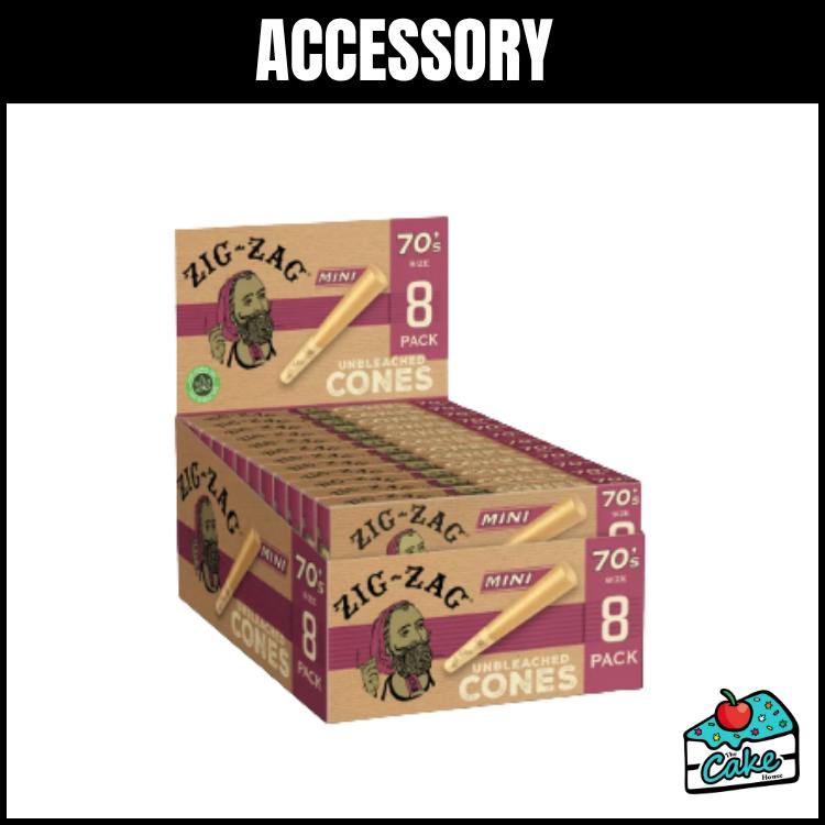 Zig Zag 70's Size Unbleached Cones