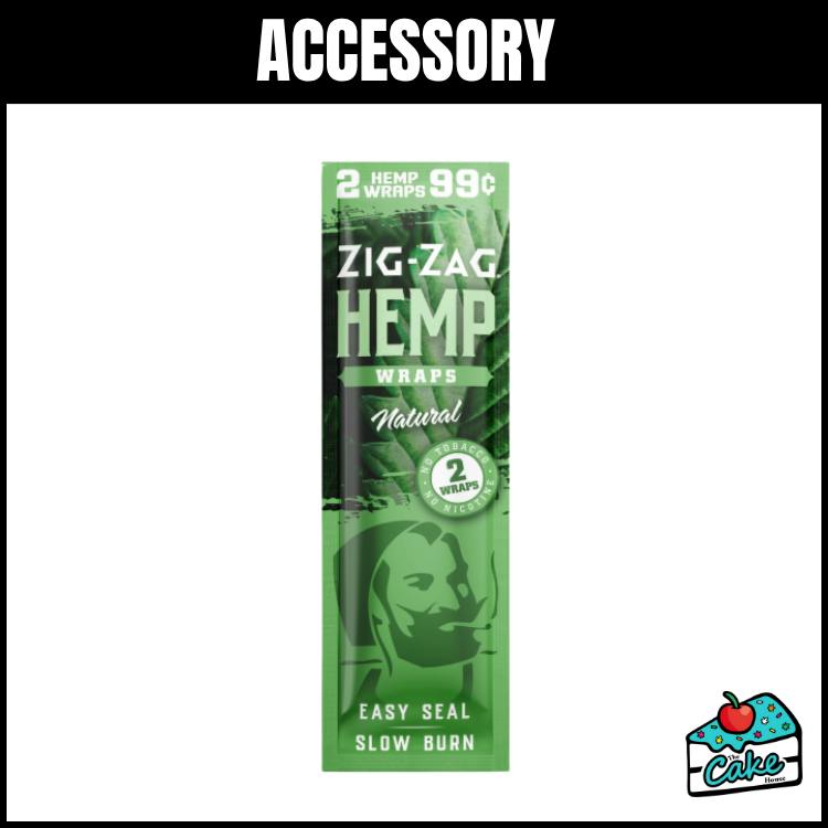 Zig Zag Hemp Wrap - Natural