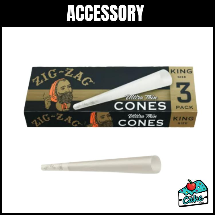 Zig Zag King Size Ultra Thin - 3pk Cones