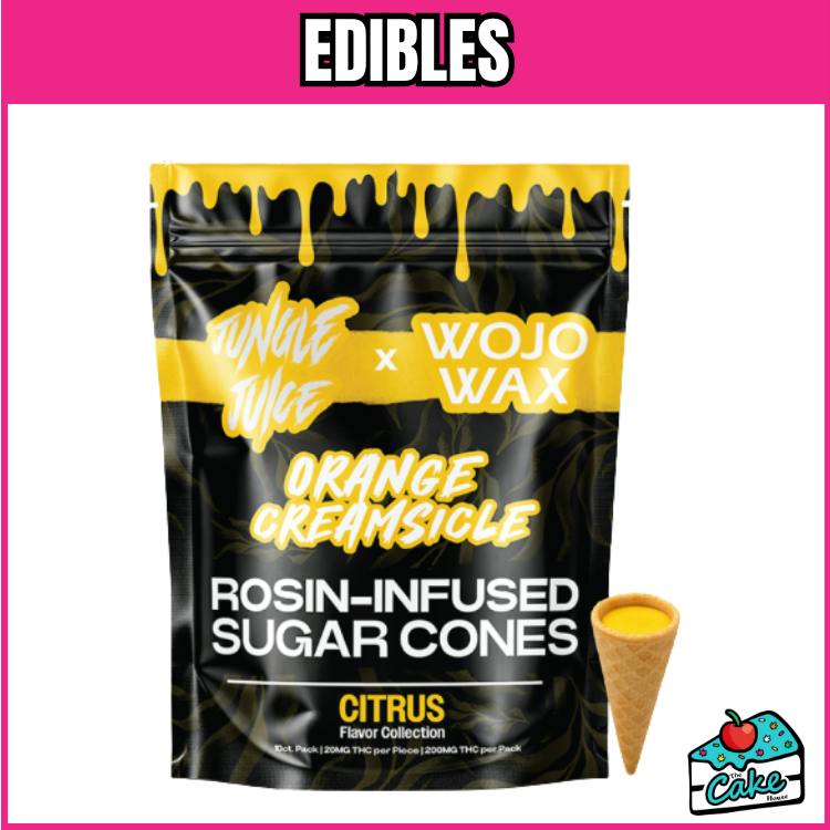 Wojo 200mg Live Rosin Infused Cones - Orange Creamsiscle