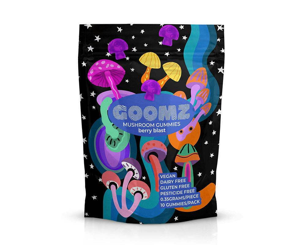 Goomz Mushroom Gummies Berry Blast
