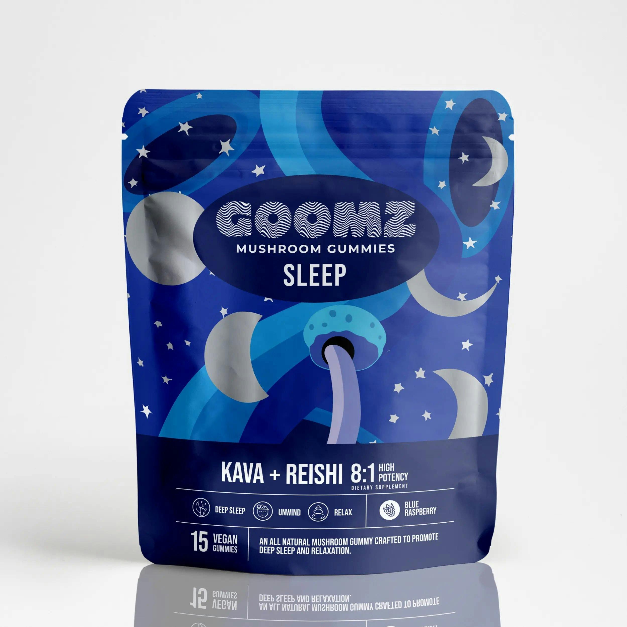 Goomz Mushroom Gummies Blue Raspberry