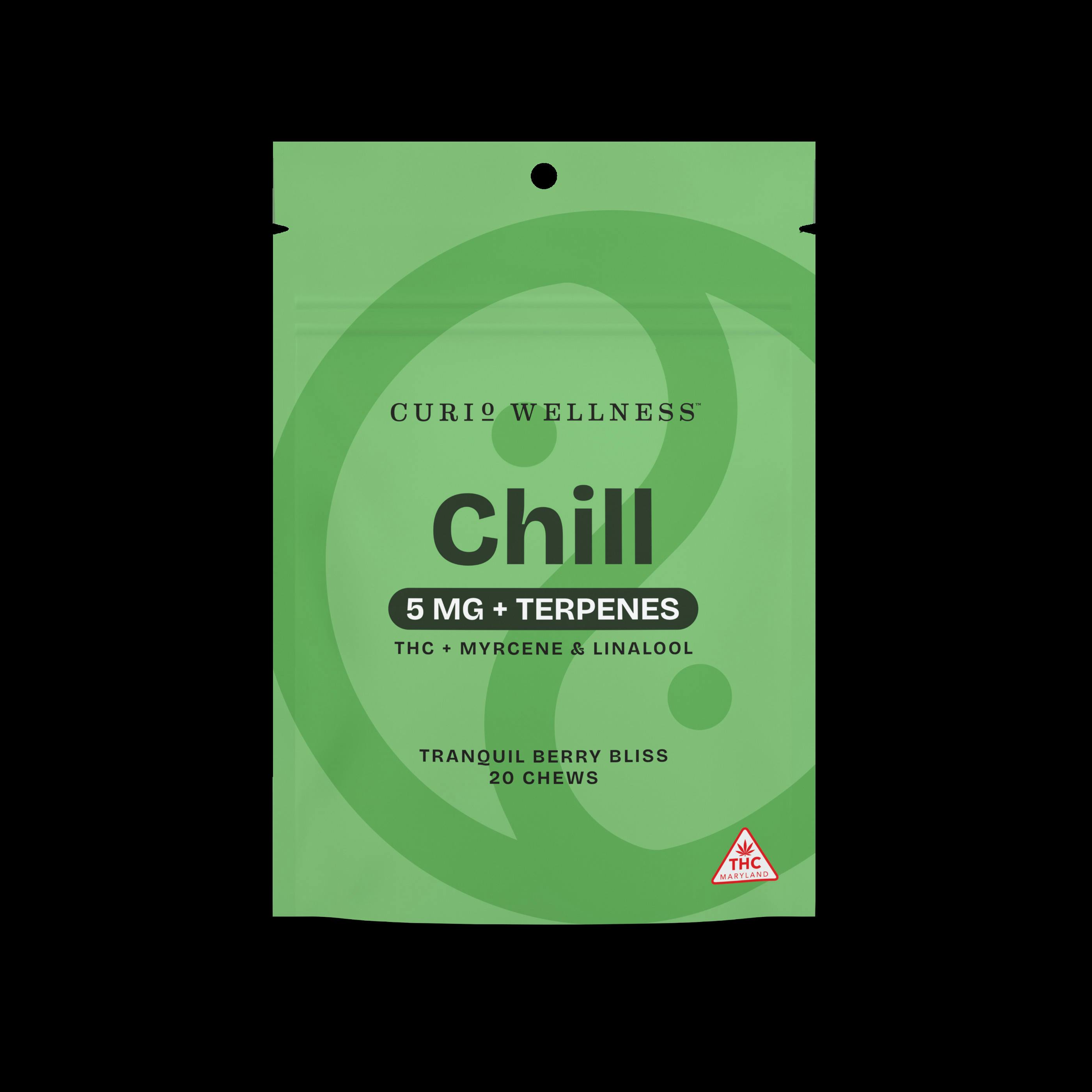 Terpene Chews 20pk | Curio Wellness Chill: Tranquil Berry Bliss