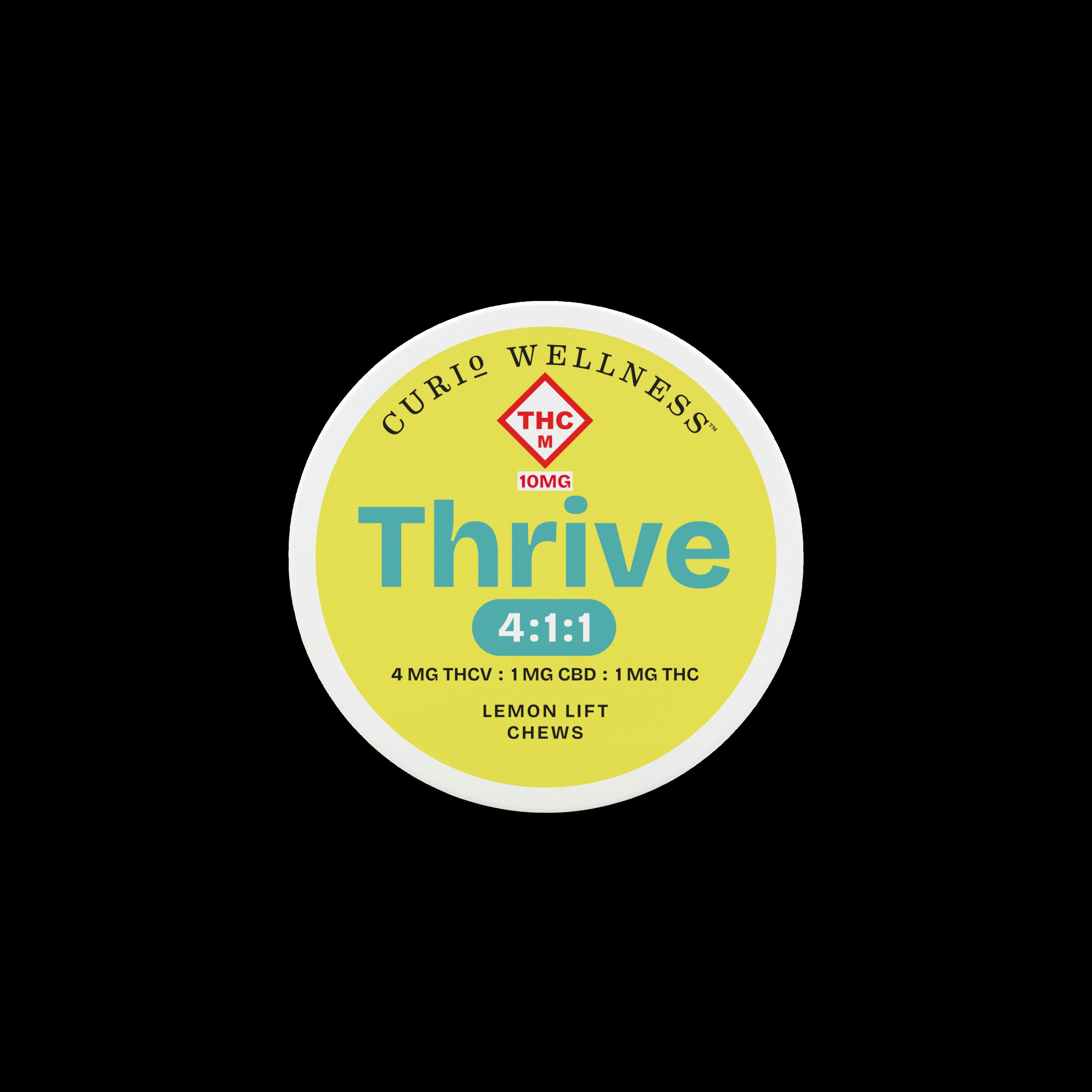 Gummies | Curio Wellness Thrive: Lemon Lift 4:1:1