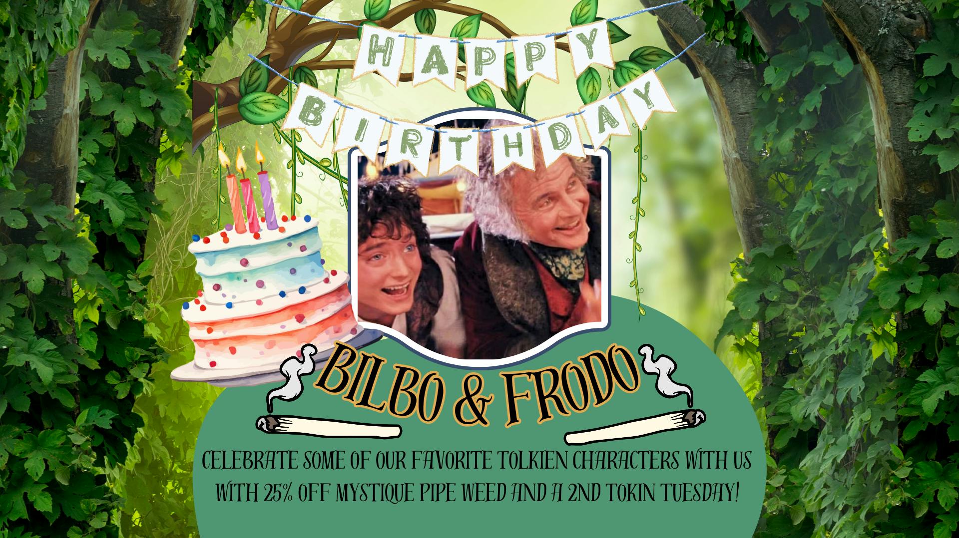 It's Bilbo's 144th Birthday! at Mystique of Maine Rec 21+ Weedmaps