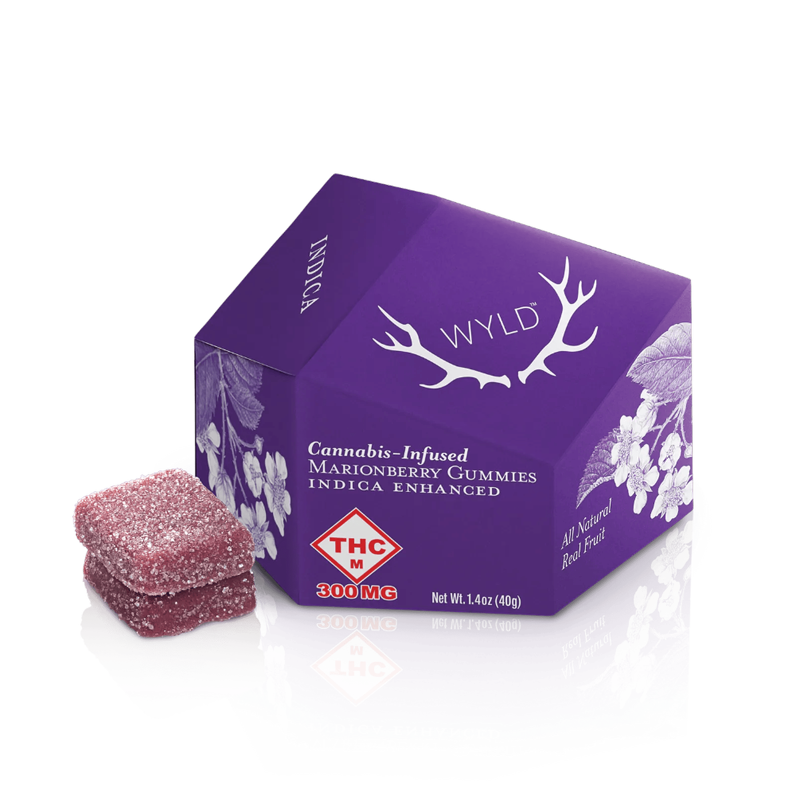 Wyld - 300mg Marionberry gummy - Indica