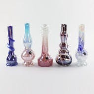 12" Soft Glass Water Pipe/Bong | Assorted Colors