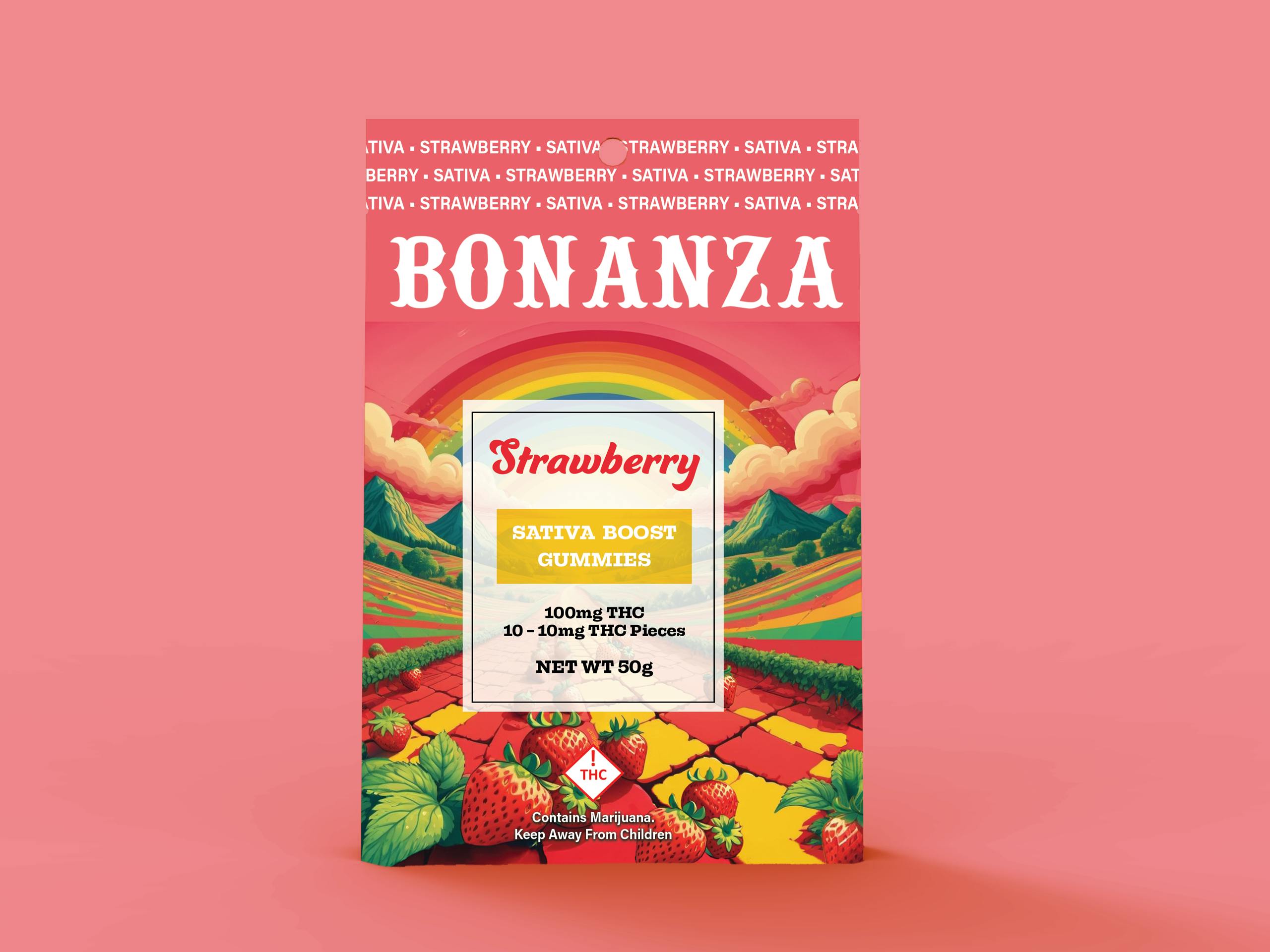 Bonanza (S) Strawberry Gummies 100mg