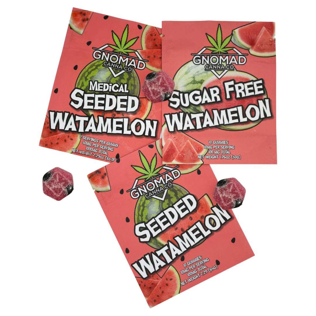 GNOMAD SUGAR FREE GUMMIES 100MG (REC) - WATAMELON