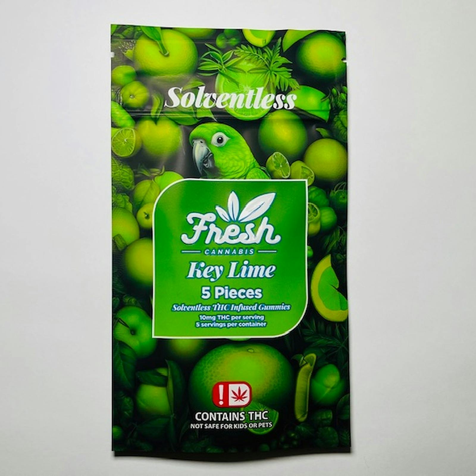 Solventless Gummies 5pk - Key Lime (50mg per pack)