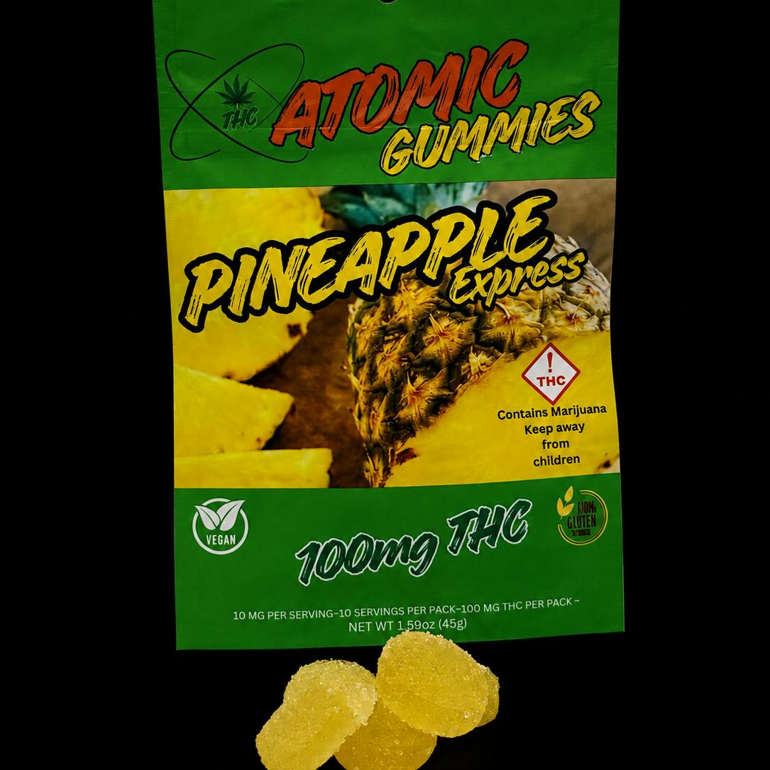 Atomic | Pineapple Express | 100mg Gummies
