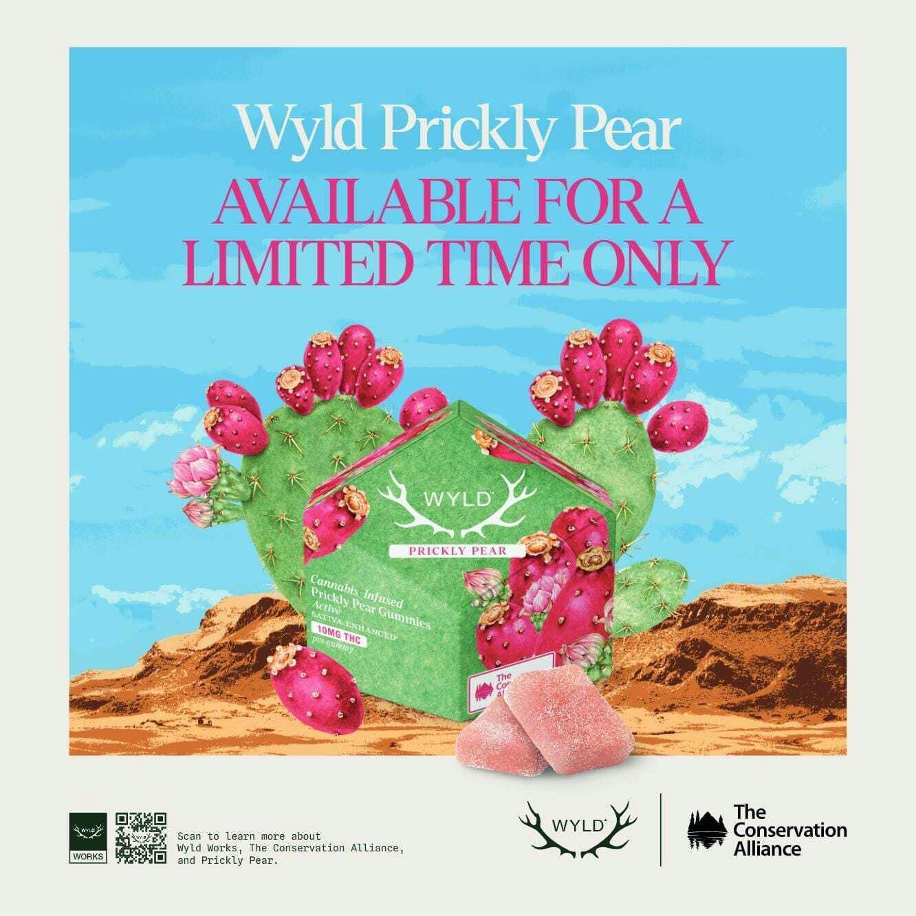 Wyld Prickly Pear: 100mg Gummies