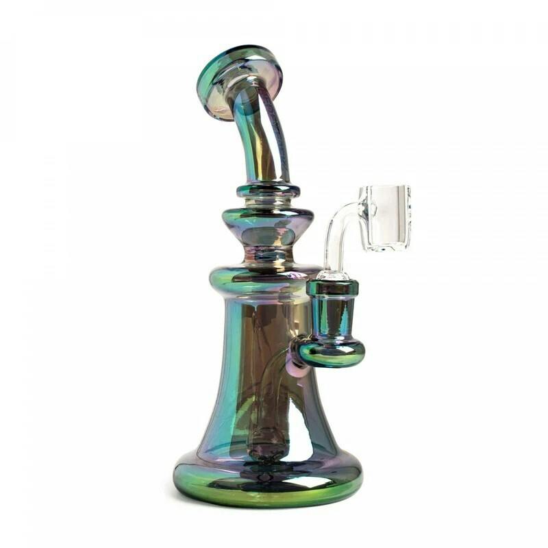 Red Eye Tek 8" Tall Green Metallic Terminator Finish Spectrum Concentrate Rig