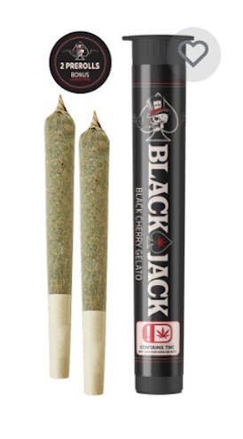 Black Cherry Gelato Single 1.2g Black Jack pre roll