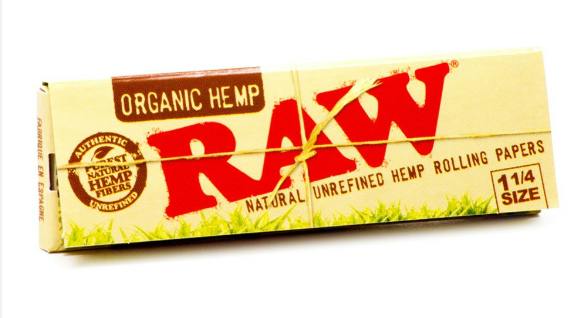Raw Organic Hemp Rolling Papers - 1 1/4"
