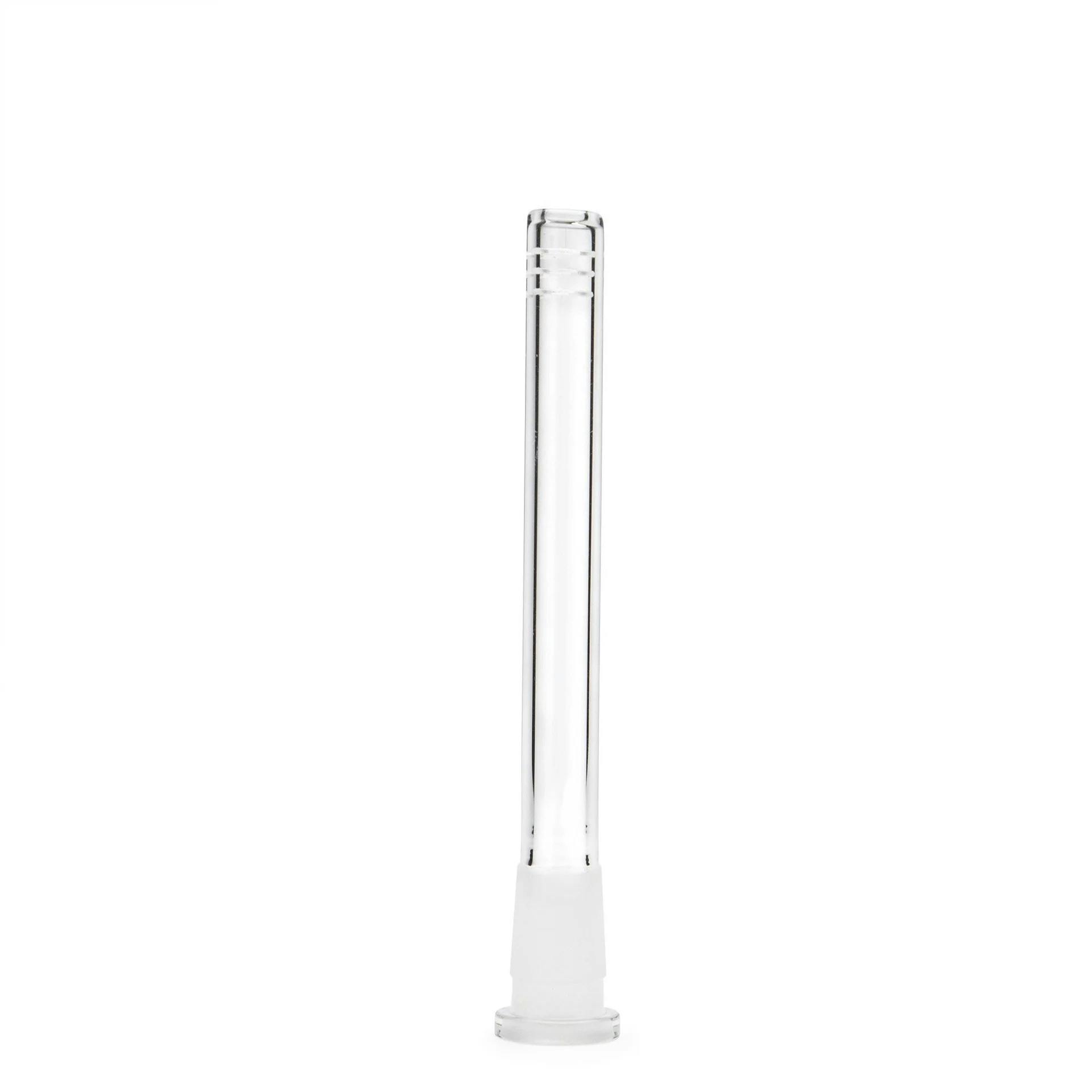 Clear Glass Open Ended 6 Slits Downstem - 5 1/2"