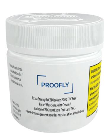 Extra Strength CBD Isolate 2000 THC Free Relief Muscle Joint Cream - 100g Sativa