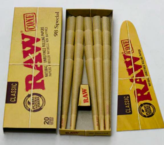 RAW - Classic 98 Special Pre-Rolled Cones - 20pc
