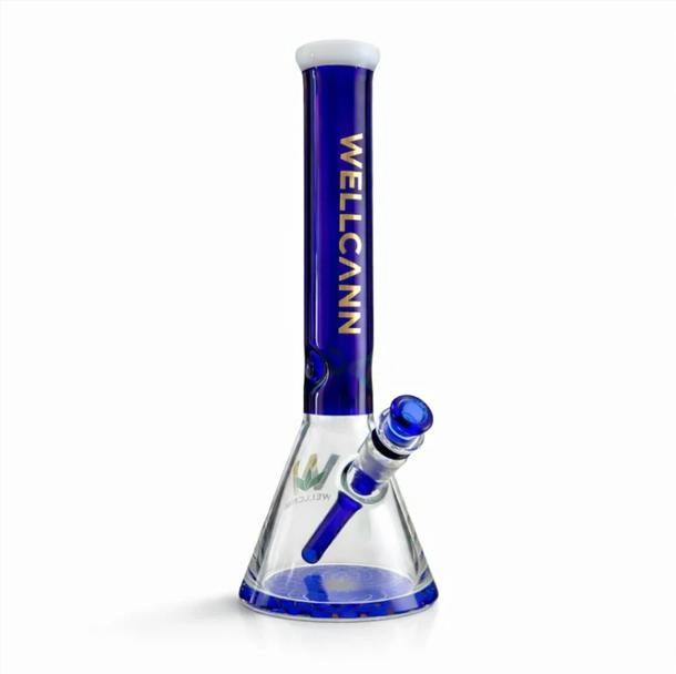 WellCann | 15" Thickened Base Geometric Beaker Glass Bong
