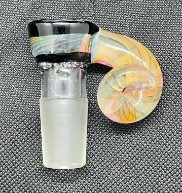 Tombstoned Glass - Bowls - 18mm Striped Horn