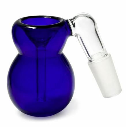 14mm Coloured Bowl & Bubble Ash Catcher - Blue
