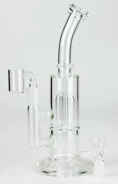 9" 2-in-1 Glass Dab Rig with Tree Percolator