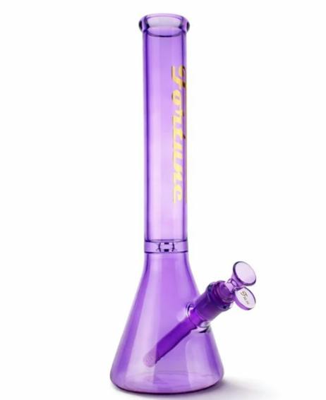 Fortune 14" 5mm Beaker Bong w/ Disk Ice Catcher (Purple)