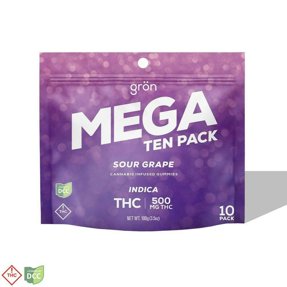 Mega Sour Grape - 10pk Gummies