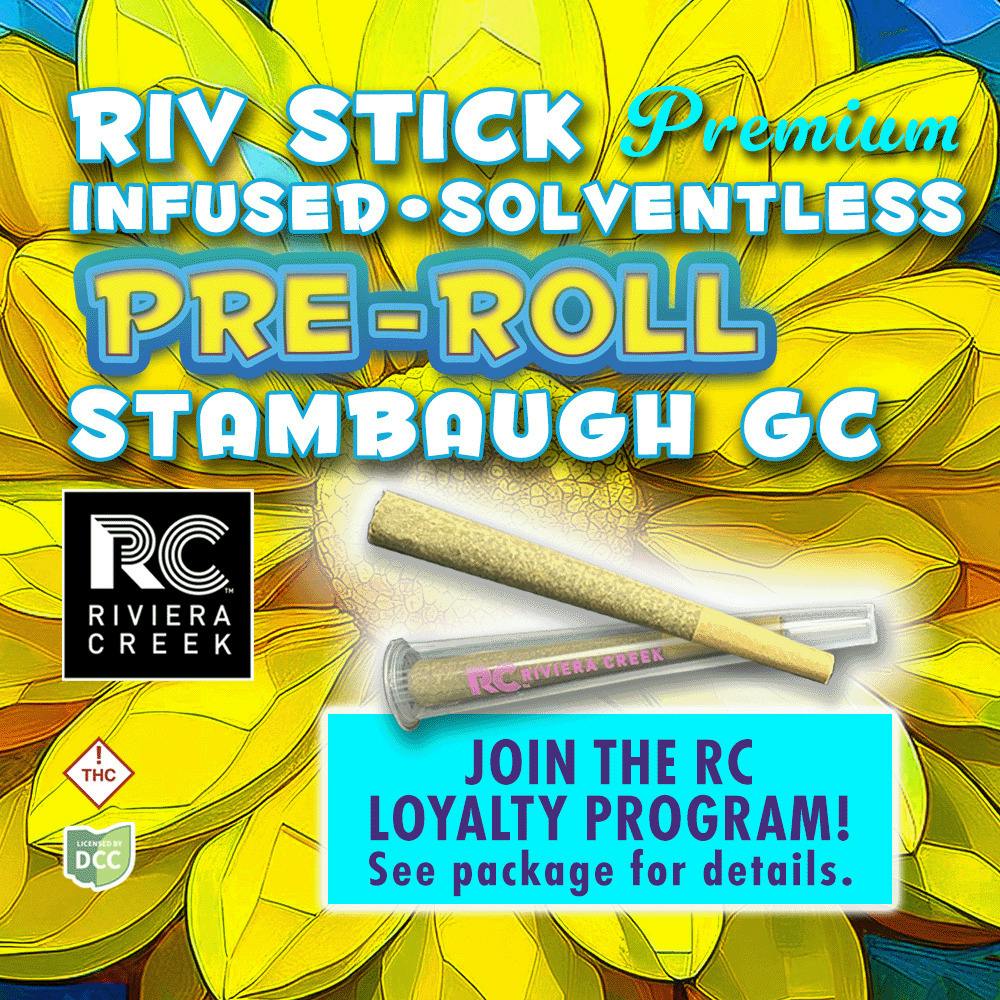 Stambaugh GC Infused Riv Stick - 1g Infused Pre-Roll