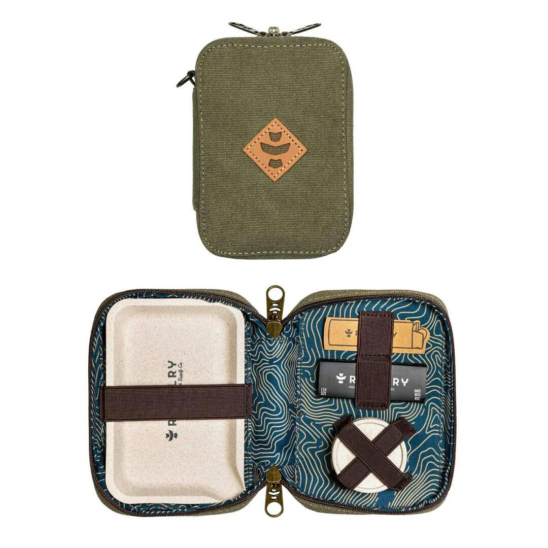 Revelry The Rolling Kit Traveler Smell Proof Kit Sage Canvas