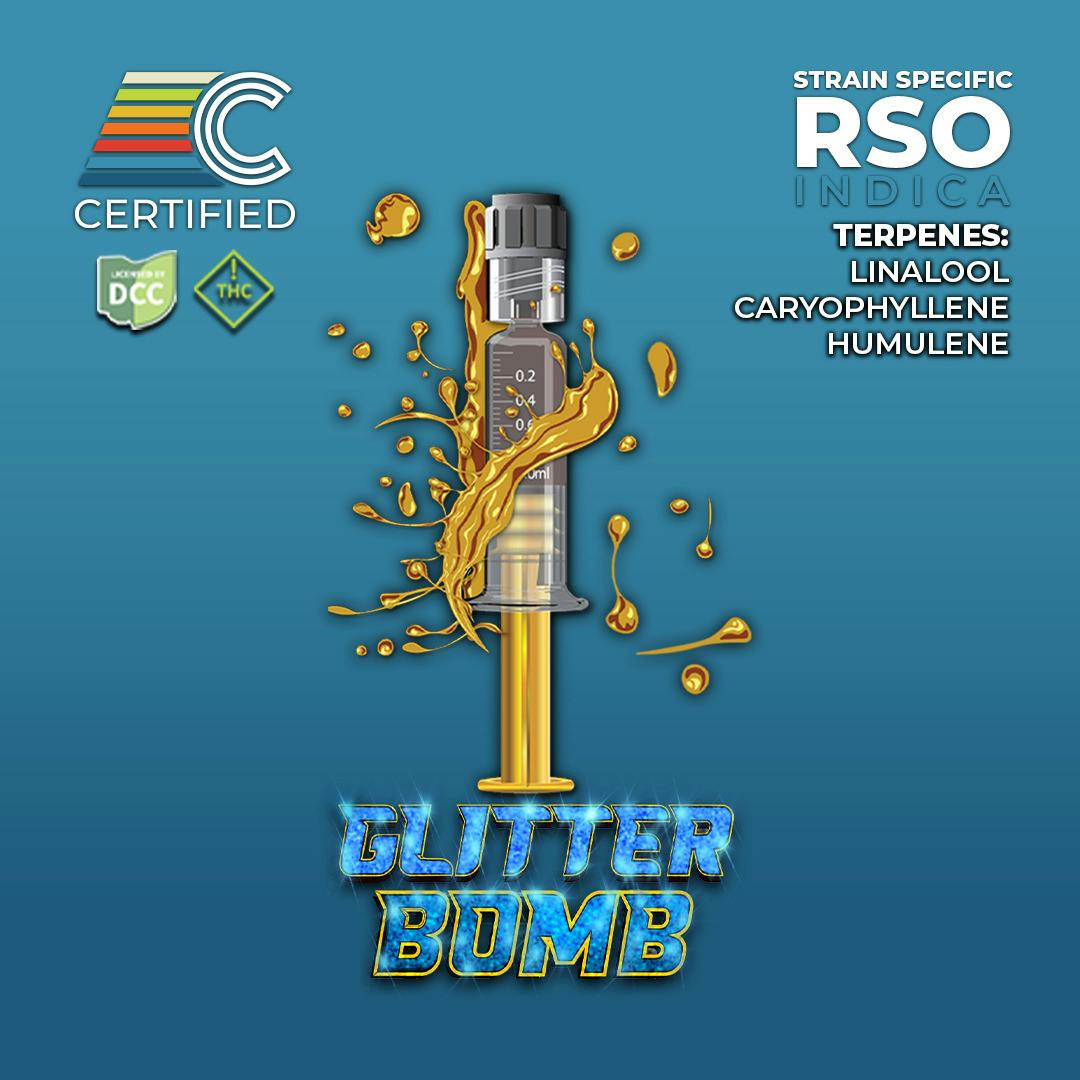 Glitter Bomb RSO Syringe - 1g Full Spectrum Concentrates