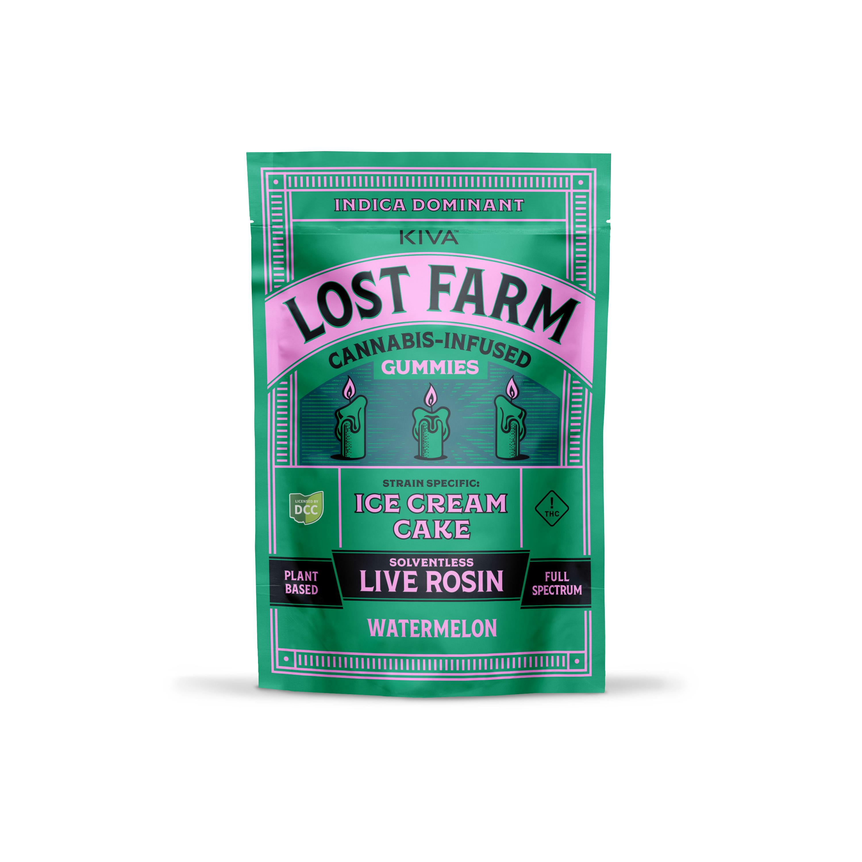 Ice Cream Cake x Watermelon Live Rosin - 110mg 10pk Gummies