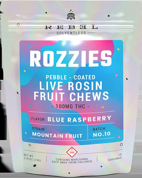 Rozzies - Rosin Gummies - Blue Razz (Strain Specific)