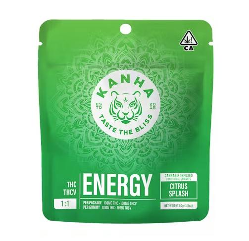 Citrus Splash 1:1 THC:THCV Energy Gummies - 100 mg