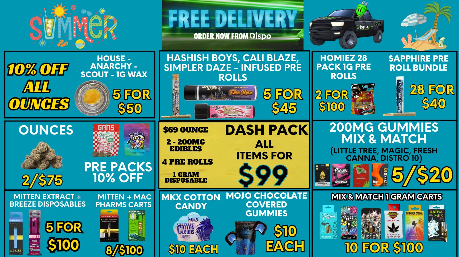 🚘FREE DELIVERY DISPO DASH📲 at Dispo Dash Delivery Detroit Weedmaps