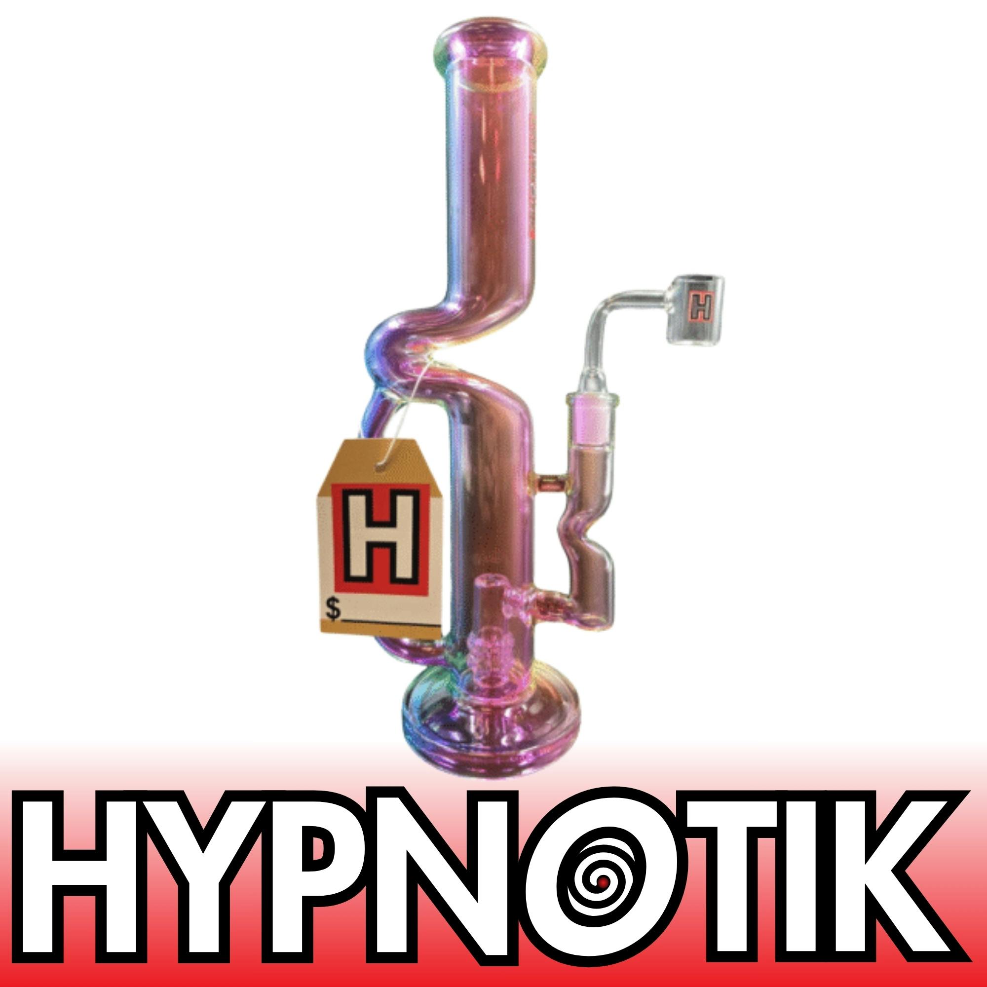 Hypnotik | Aurora Prism Glass Dab Rig | 12 Inch | Light Rainbow