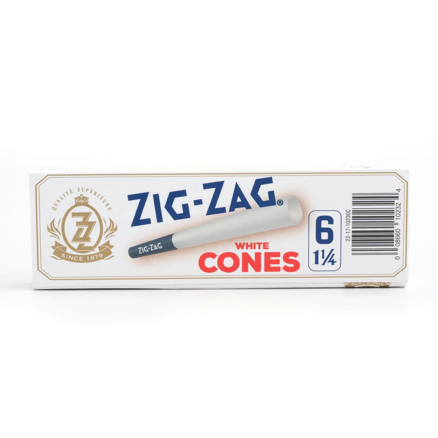 Zig-zag White Cones - 6pk